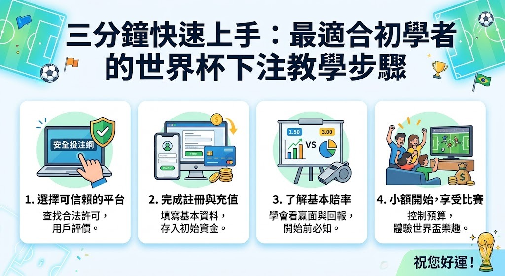 最適合初學者的世界杯下注教學步驟